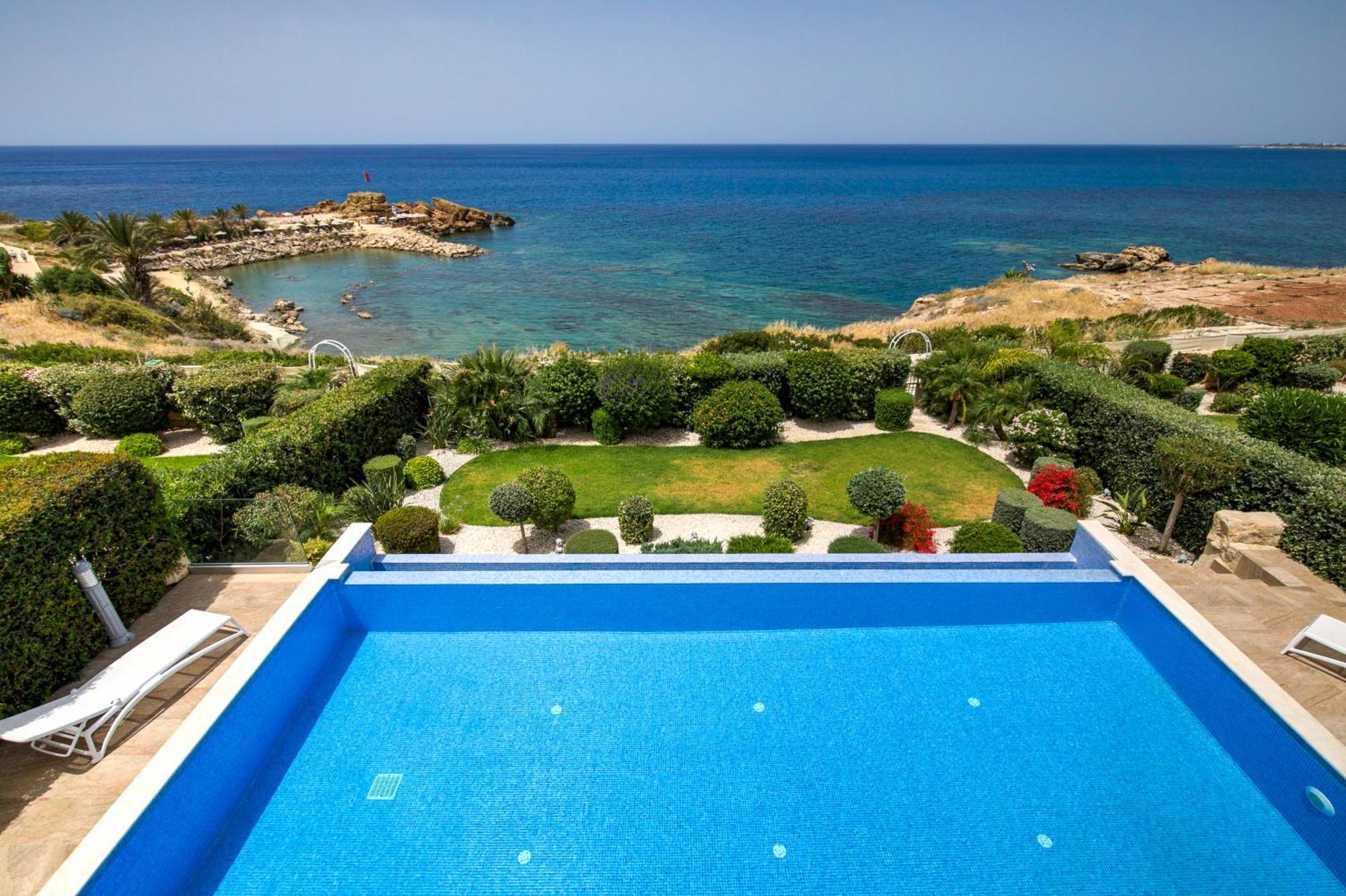 Olymp Luxury Villa D - Luxury Escape With Direct Beach Access And Unique Sunsets パ フォス エクステリア 写真